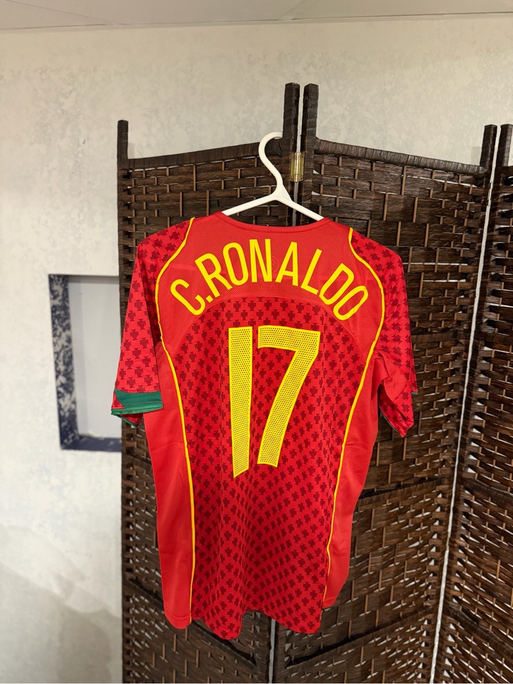 Portugal Cristiano Ronaldo Retro 2004 Soccer Jersey